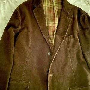 Men’s large brown corduroy Uniqlo sport coats